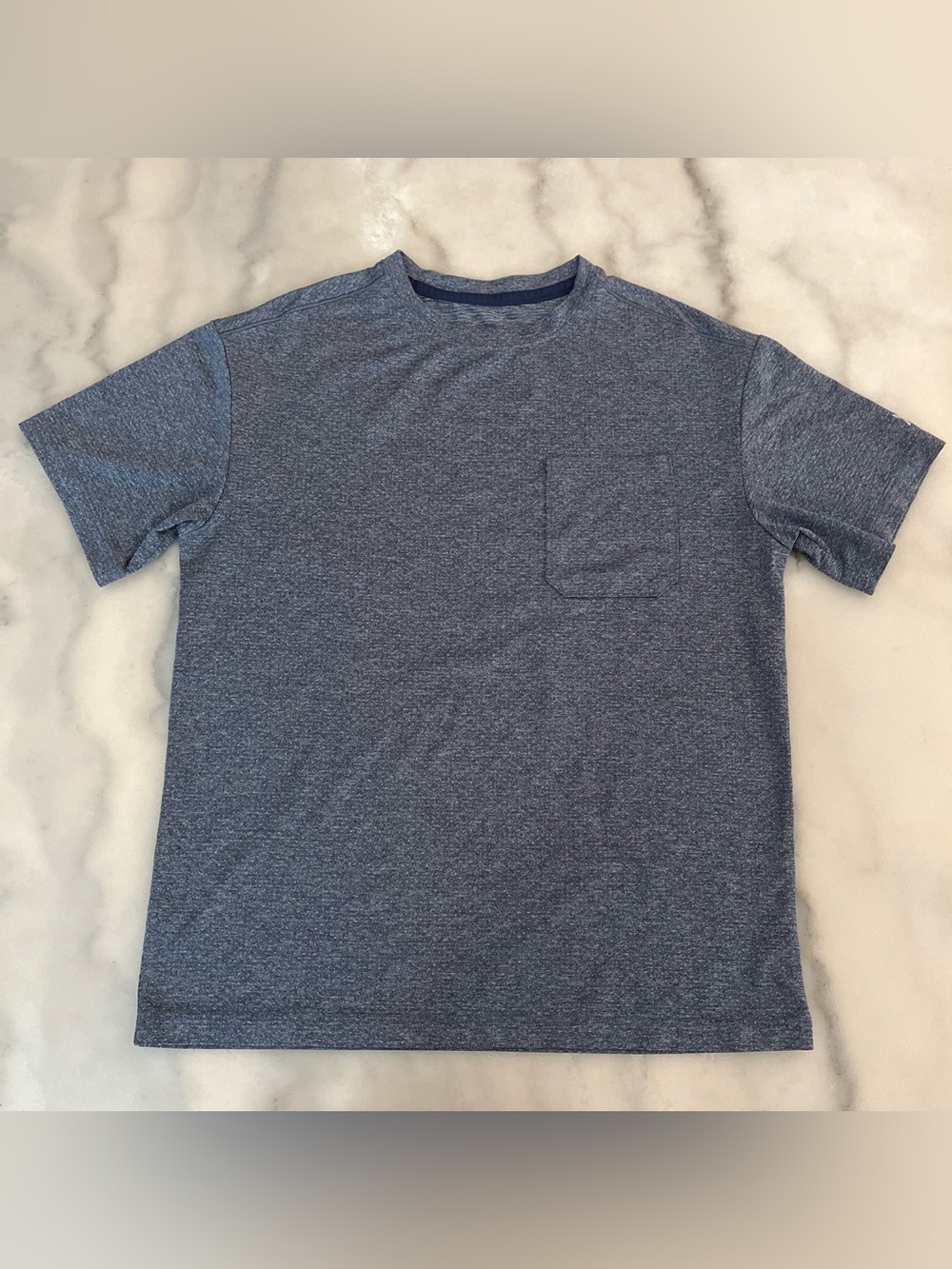 Target Men's Heathered Navy Blue Short Sleeve Pocket Tee